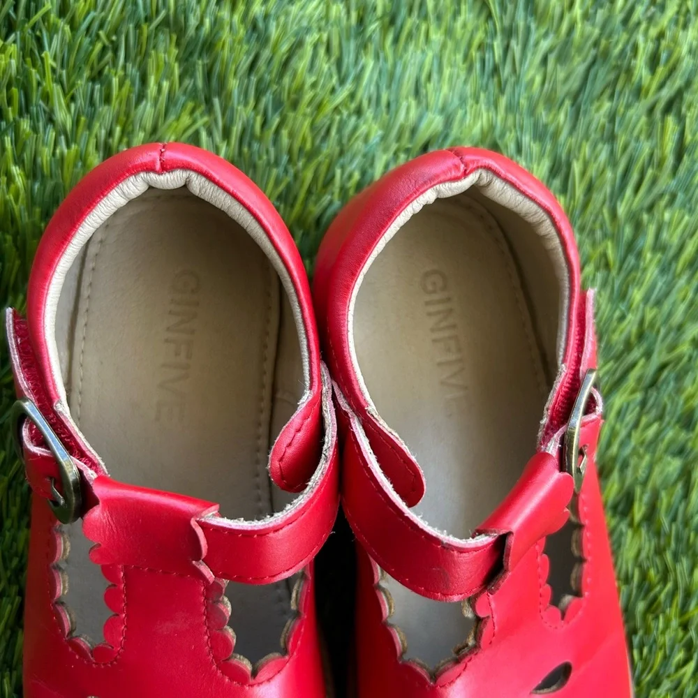 Elegant Red Kids Dress Shoes